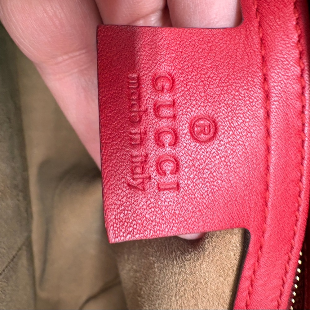 Gucci Padlock GG Supreme Red Top Handle Bag - Picture 8 of 11